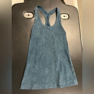 Lululemon Cool Racerback II, Size 4, Washed Nocturnal Teal color